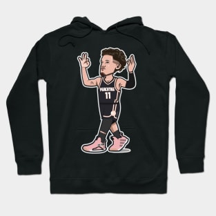 Trae Young Cartoon Style on City Edition Hoodie